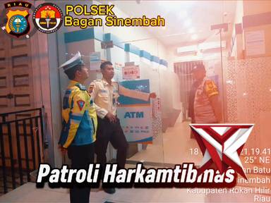 polsek bagan sinembah melaksanakan patroli C3 - PoliceTube