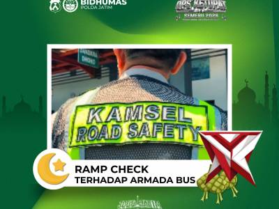 Satlantas Polres Tulungagung Pastikan Armada Bus Prima Jelang Mudik