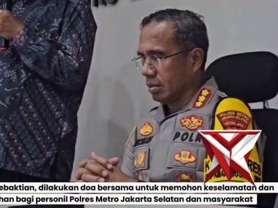 Polres Metro Jakarta Selatan Gelar Kebaktian Doa Bersama Untuk Keselamatan Personil dan Masyarakat