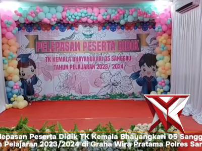 Pelepasan Serdik TK Kemala Bhayangkark 05 Sanggau