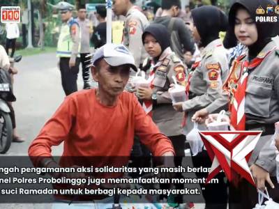 Pelayanan Aksi Damai Polres Probolinggo