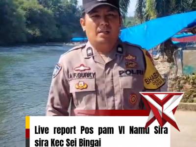 Live Report Situasi Arus Lalin Sementara Di seputaran Pos Pam & Pos Yan di Wilkum Polres Binjai