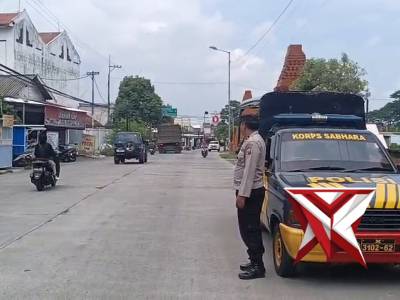 Patroli Jalur Utama Wilkum Polsek Gondang.