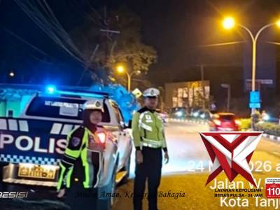 Sat Lantas Polresta  Tanjungpinang Laksanakan Pengaturan Dan Pemantauan Arus Lalulintas