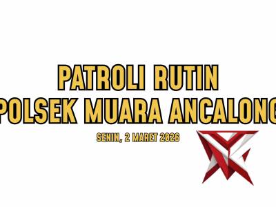 Patroli Rutin Polsek Muara Anclong Sasar Perbankan