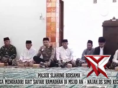 Polsek Slahung menghadii Safari Ramadhan