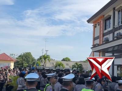 Apel persiapan pelayanan aksi damai di Kota Metro