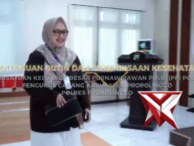 PERTEMUAN RUTIN GIAT PEMERIKSAAN KESEHATAN POLRES PROBOLINGGO