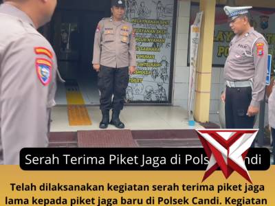 Serah terima piket Jaga