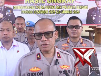 POLDA SULTRA LAKSANAKAN PEMUSNAHAN BB NARKOTIKA