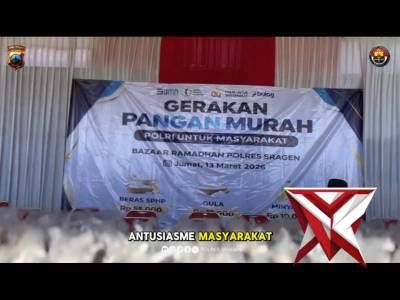 Diserbu Warga, Bazaar Ramadan Polri di Polres Sragen Ludes dalam Sehari