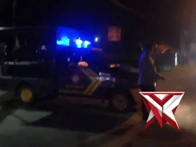 Patroli pantau jalur utama simp 3 Kemasantani, Desa Kemasantani, Kec. Gondang. - PoliceTube