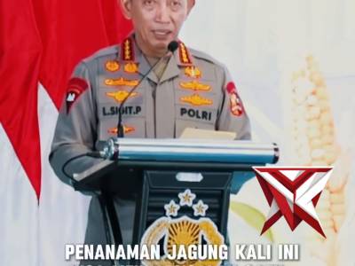 Kapolri Pimpin Tanam Raya Jagung Kuartal I 2026 di Ogan Ilir