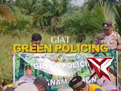 polsek rimba melintang melaksanakan green policing