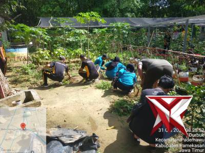 KERJA BAKTI BERSAMA POLSEK PADEMAWU BERSAMA PERANGKAT DESA DURBUK KEC PADEMAWU