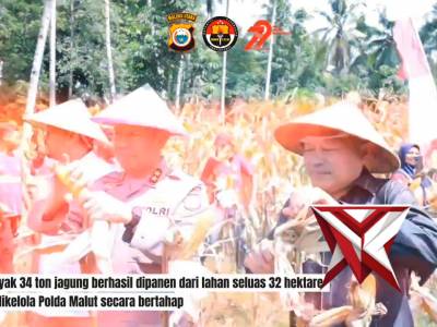 PANEN RAYA JAGUNG SERENTAK KUARTAL II DLAM RANGKA SWASEMBADA PANGAN TAHUN 2025 POLDA MALUKU UTARA - PoliceTube
