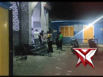 Pengamanan takbir di masjid Al Muttaqin Muhamadiyah