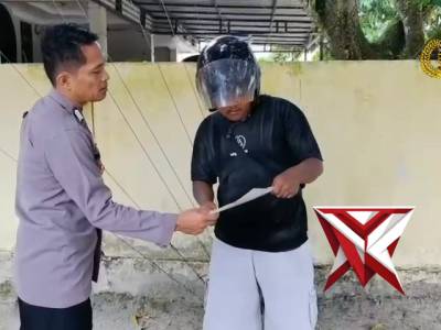 Sosialisasi Maklumat Kapolda Riau Oleh Personil Polsek Langgam