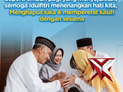 Seperti embun pagi yang perlahan menyejukkan, Idulfitri hadir membawa ketenangan dalam hati.