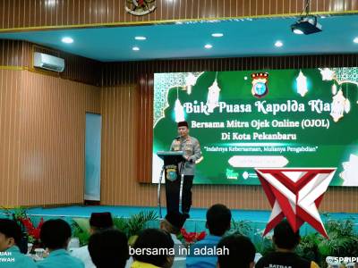 POLDA RIAU BUKA BERSAMA OJOL & MAHASISWA