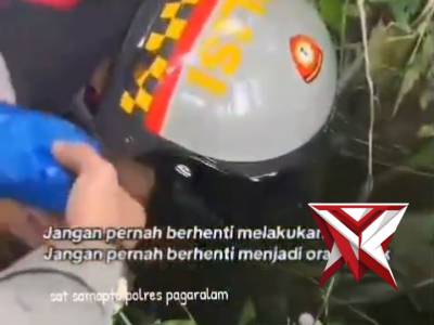 Personil Polres Pagar Alam Tak berhenti lakukan hal baik tiap hari nya