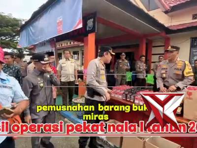 Polres Kaur Musnahkan Barang Bukti Miras Hasil Operasi Pekat Nala | 2026
