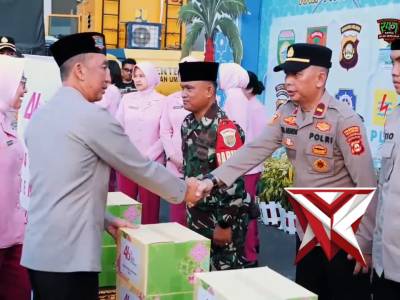 KAPOLDA SUMSEL DAN BHAYANGKARI CEK POS PENGAMANAN OPS KETUPAT 2026, BAGIKAN TALI ASIH HINGGA TAKJIL