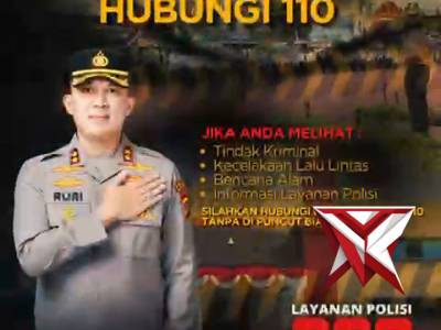 5. Layanan bantuan polisi hubungi 110
