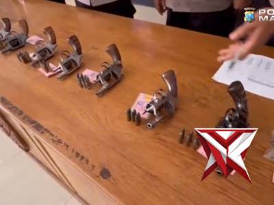 Pengecekan Senpi Dinas Berkala Personel Polres Madiun