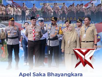 Kapolda Metro Jaya memimpin Apel Saka Bhayangkara dan Patrol Keamanan Sekolah