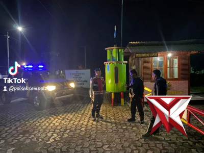 Ramadan Kondusif, Polsek Sempol Tingkatkan Patroli Blue Light