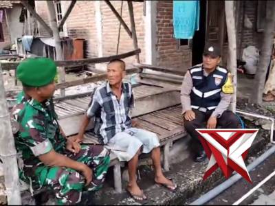 Sinergitas Bhabinkamtibmas bersama Bhabinsa wilkum Polsek Sekaran Polres Lamongan