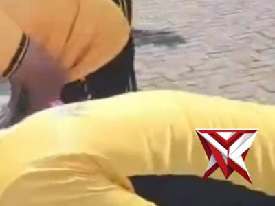 Korve di depan Mako Polsek Candi