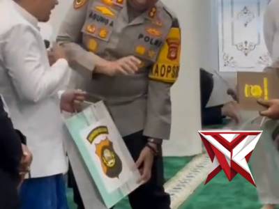 Khotmil Qur&rsquo;an bersama para tahfiz dan tahfizoh di Masjid Arrahman Polres Musi Rawas - PoliceTube