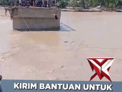 Akses jembatan penghubung Bireuen-Aceh Tengah terputus akibat banjir bandang