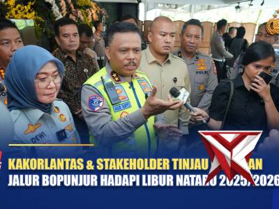 KAKORLANTAS & STAKEHOLDER TINJAU KESIAPAN JALUR BOPUNJUR HADAPI LIBUR NATARU 2025/2026 | NTMC POLRI