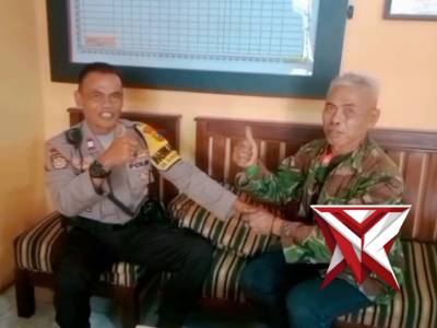 Aiptu  Syaifudin Sambangi pasien ODGJ yang sudah dipulangkan dari RSJ Lawang