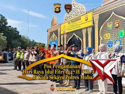 Apel pagi di Pos Pam Sekayu dilanjutkan dengan pemantauan arus lalin di seputaran Pos Pam