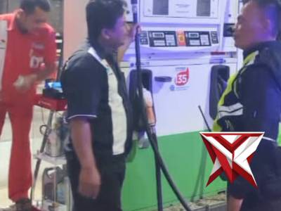 Patroli Dialogis dengan karyawan SPBU Berikan Pesan Kamtibmas