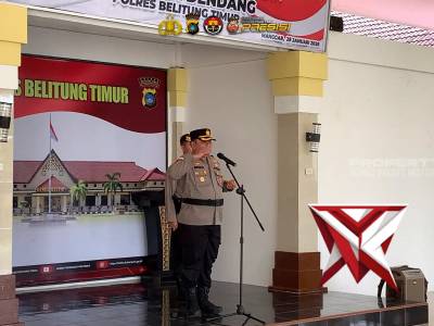 Resmi Menjadi Kompol, Hamonangan Simbolon Terima Kenaikan Pangkat Pengabdian Di Polres Beltim