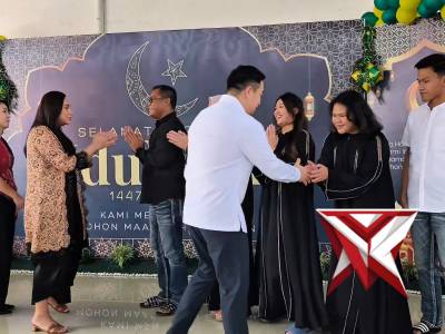 Suasana hangat menyelimuti kediaman dinas Kapolresta Kupang Kota saat menerima kunjungan silaturahmi