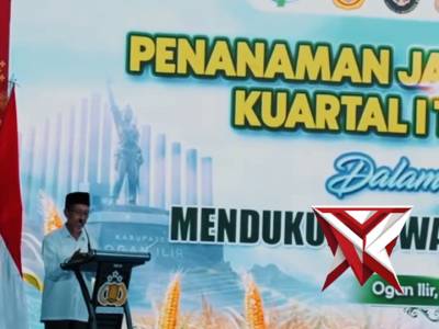 Kapolri Pimpin Tanam Raya Jagung Kuartal I 2026 di Ogan Ilir