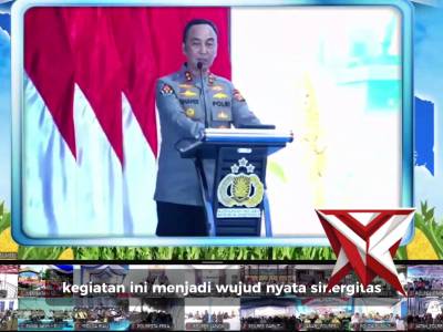 Polres OKI bersama jajaran Forkopimda OKI melaksanakan kegiatan penanaman jagung serentak Kuartal 1