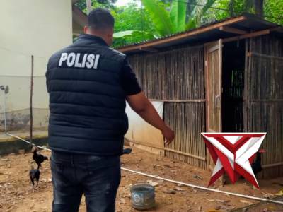 Pers Polsek Jejawi cek ketahanan Pangan perkarangan ternak ayam kampung diDesa Jejawi OKI