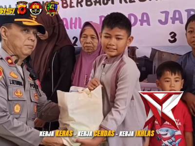 Peresmian dan penyerahan kunci rutilahu dan tali asih pemberian santunan untuk anak yatim dan lansia