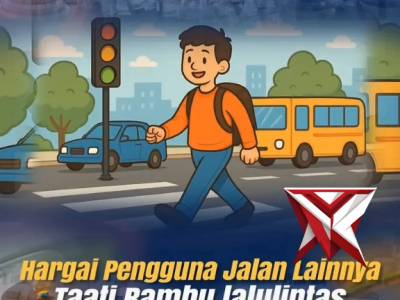 DAHULUKAN PENYEBRANG JALAN PATUHI RAMBU RAMBU
