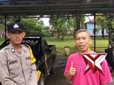 Testimoni pemudik yang beristirahat di res area Polsek BTS Ulu Polres Musi Rawas - PoliceTube
