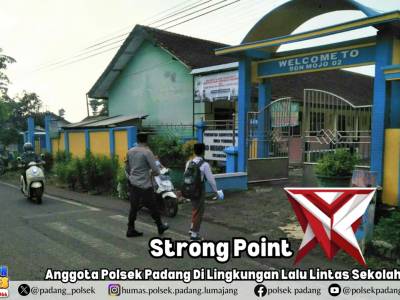 Strong Point Anggota Polsek Padang Di Lingkungan Lalu Lintas Sekolah