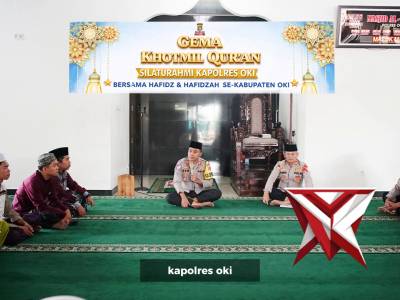 Khotmil Qur&rsquo;an bersama para Hafidz dan Hafidzah terbaik di wilayah Kabupaten OKI.