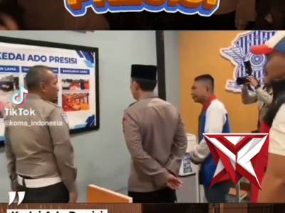 Kapolri Listyo sigit prabowo menyambangi kedai ado presisi